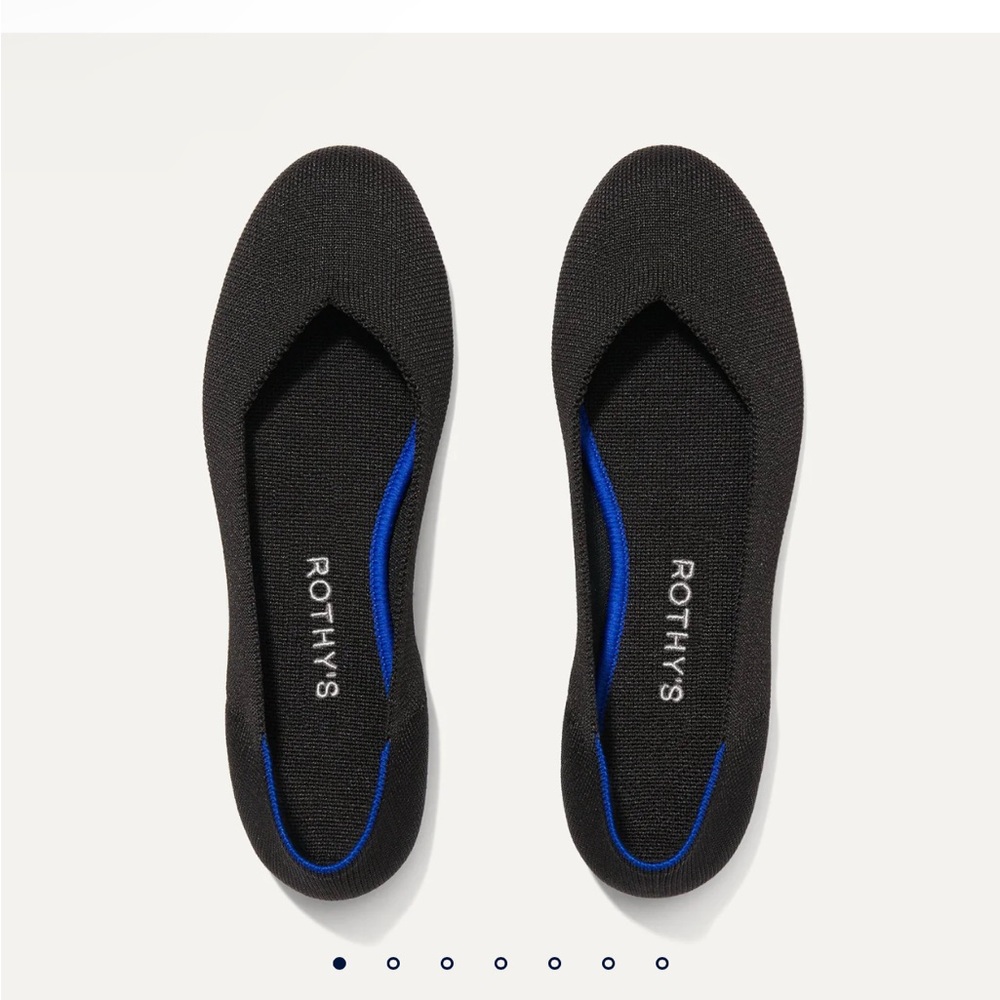 Rothy’s Black Flats size 9